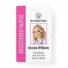 Modern Logo Template Employee Photo Name Nurse ID