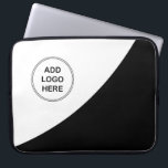 Modern Logo Template Laptop Sleeve<br><div class="desc">Modern business logo template laptop sleeve with simple logo graphic you can replace with your own business logo or image.  Designed for business professionals or companies that want to supply their employees with a way to protect their computer equipment on the road.</div>