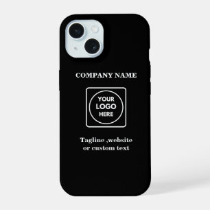 Modern Logo Text Promo Editable Colour iphone case