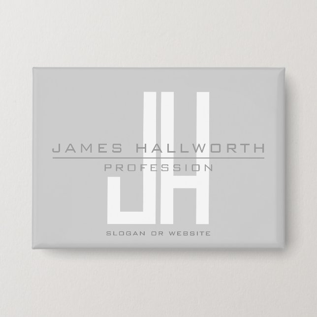 Modern Looking Business Monogram | Grey (Front)