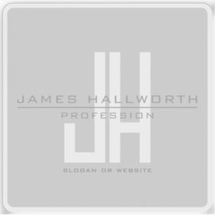 Modern Looking Business Monogram   Grey