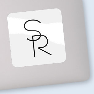 Modern Looking Overlapping Initials