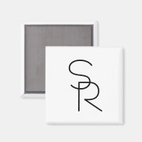 Modern Looking Overlapping Initials
