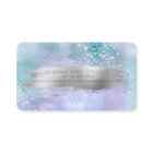 Modern Lotus Brush Stroke Diamonds Holographic