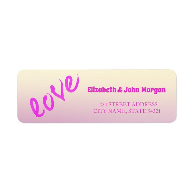 Modern Love  Address Label Return Address Label (Front)
