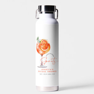 Modern Love At First Spritz Bridal Shower Water Bottle