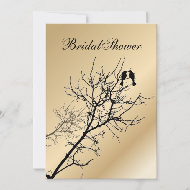 modern love birds rustic country wedding invitation (Front)