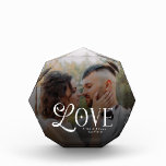Modern Love Custom Wedding Photo Couples Monogram Block<br><div class="desc">Celebrate your love story with this Modern Love Custom Wedding Photo Couples Monogram Print — a timeless keepsake designed to turn your favourite moment into elegant home décor. Featuring your chosen photo paired with a clean, contemporary monogram, this personalised artwork makes the perfect gift for weddings, engagements, anniversaries, or a...</div>