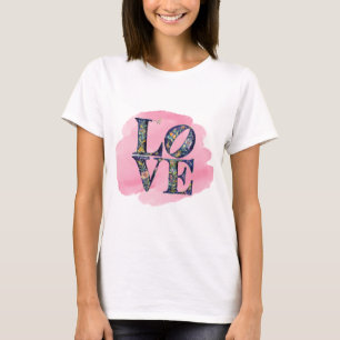 Modern LOVE Floral Basic T-Shirt