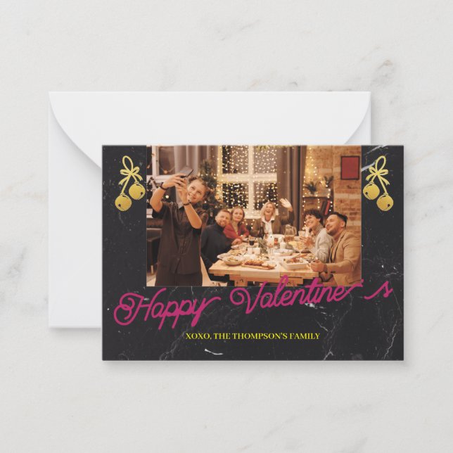 Modern Love Greeting Valentine's Day Photo Card (Front)