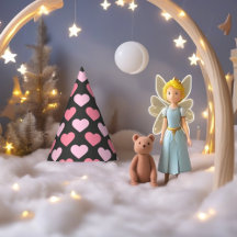 Modern Love Heart Pattern Party Hat