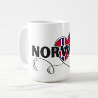 Modern Love Norway Flag scandinavia Souvenir