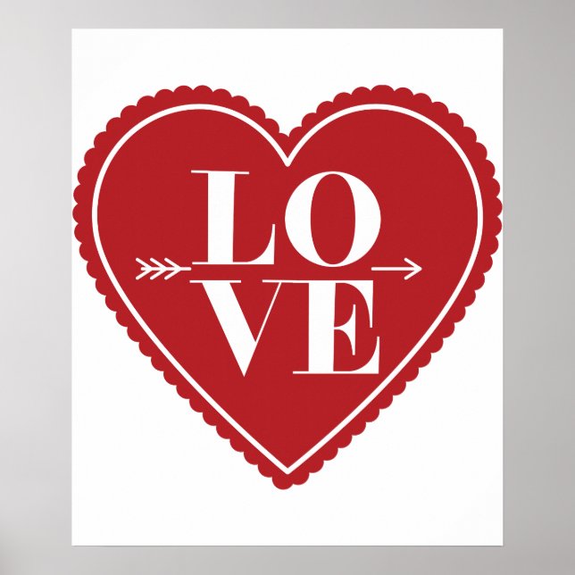 Modern Love Quote Art Trendy Stylish Poster (Front)