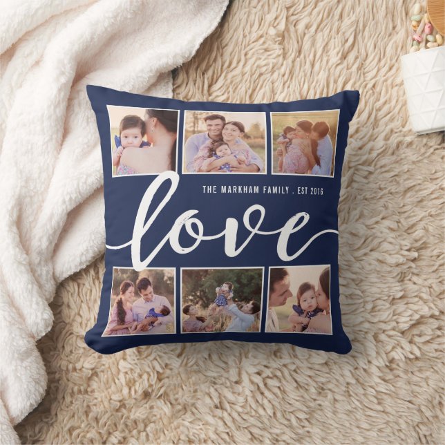 Modern Love Script Decorative Photo Cushion (Blanket)