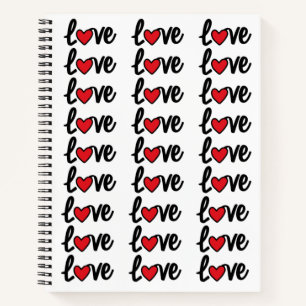 Modern Love Seamless Notebook