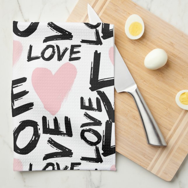 Modern Love Tea Towel (Quarter Fold)