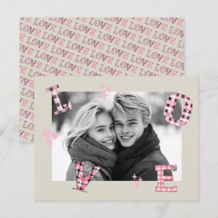 Modern LOVE Valentine's Day Custom Photos Postcard