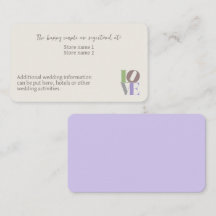 Modern LOVE Wedding Enclosure