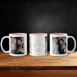 Modern "Love you Grandma" 2-Photo Two-Tone Coffee Mug<br><div class="desc">Modern personalised mug,  featuring 2 photos with "Love you,  Grandma" in handwritten script and grandchildren's names in a simple font. If you need any help customising this,  please contact me using the message button below and I'll be happy to help.</div>