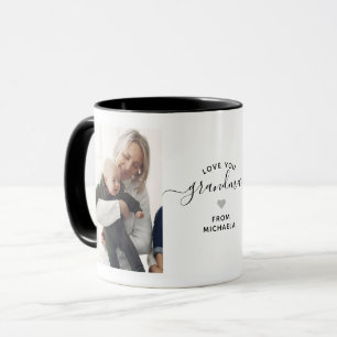 Modern Love You Grandma/Nana/Granny/Other 2-Photo Mug