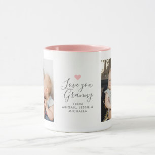Modern "Love you Granny" 2-Photo Mug