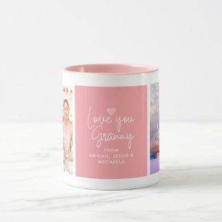 Modern "Love you Granny" 2-Photo Mug