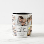 Modern Love You Great Grandma/Granny/Nana 9-Photo Two-Tone Coffee Mug<br><div class="desc">Modern personalised mug for a great grandmother,  featuring 9 photos with "Love you Great (Grandma/Granny/Nana/Other)" and a personal message and/or the great grandchild or grandchildren's name/s. If you need any help customising this,  please contact me using the message button below and I'll be happy to help.</div>