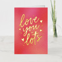 Modern Love You Lots Hand Lettered Valentine's Day