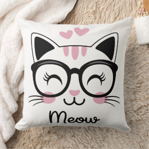 Modern Lovely Cutie Cartoon Valentine's Meow Cushion