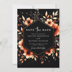 Modern Lovely Terracotta Wedding Save The Date