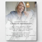 Modern Loving Memory Marble Photo & Quote Plaque