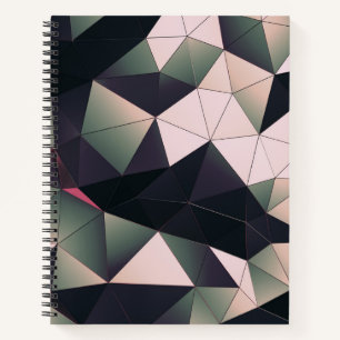Modern Low-Poly Bullet Journal / Lined Notebook