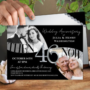 Modern Luxe 46th Wedding Anniversary Invitation