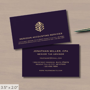 Modern Luxe Business Cards for Accountants