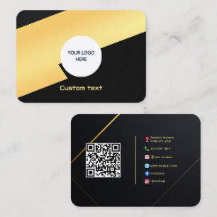 Modern Luxe Calling Card – Custom Logo & Socials