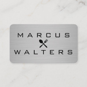 Modern Luxe Metallic with Icon Business Card