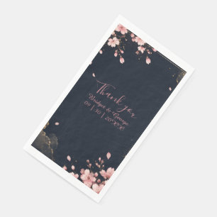 Modern Luxe Sakura Wedding Blossom Napkin
