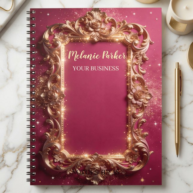 modern luxurious gold baroque notebook (Creator Uploaded)