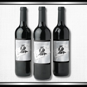 Modern Luxury 30th Birthday Couture Wine Label