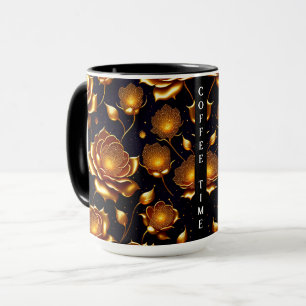 Modern Luxury Big Gold Rose Collection Mug