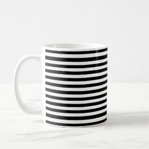 Modern Luxury Black and white stripes pattern Coffee Mug
