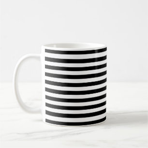 Modern Luxury Black and white stripes pattern Coffee Mug