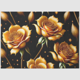 Modern Luxury Boho Gold Rose Collection Tissue Paper