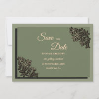 Modern Luxury Earth tone Sage Green & Gold Classic