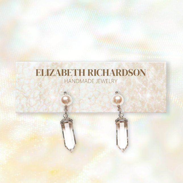 Modern Luxury Elegant Earring Jewellery Display Mini Business Card (Creator Uploaded)