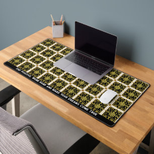 Modern Luxury Elegant Floral Collection Desk Mat
