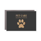 Modern Luxury Golden Paw Pet Grooming Service