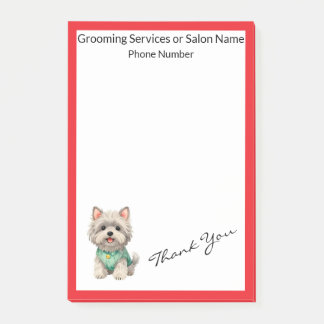 Modern Luxury Grooming Pet Personalised Collection Post-it Notes