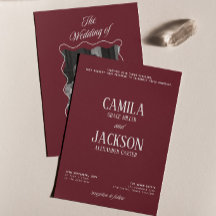 Modern Luxury Old Money Burgundy Wedding
