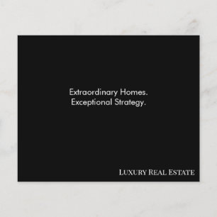 Modern Luxury Real Estate Postcard   Bespoke Home  Flyer